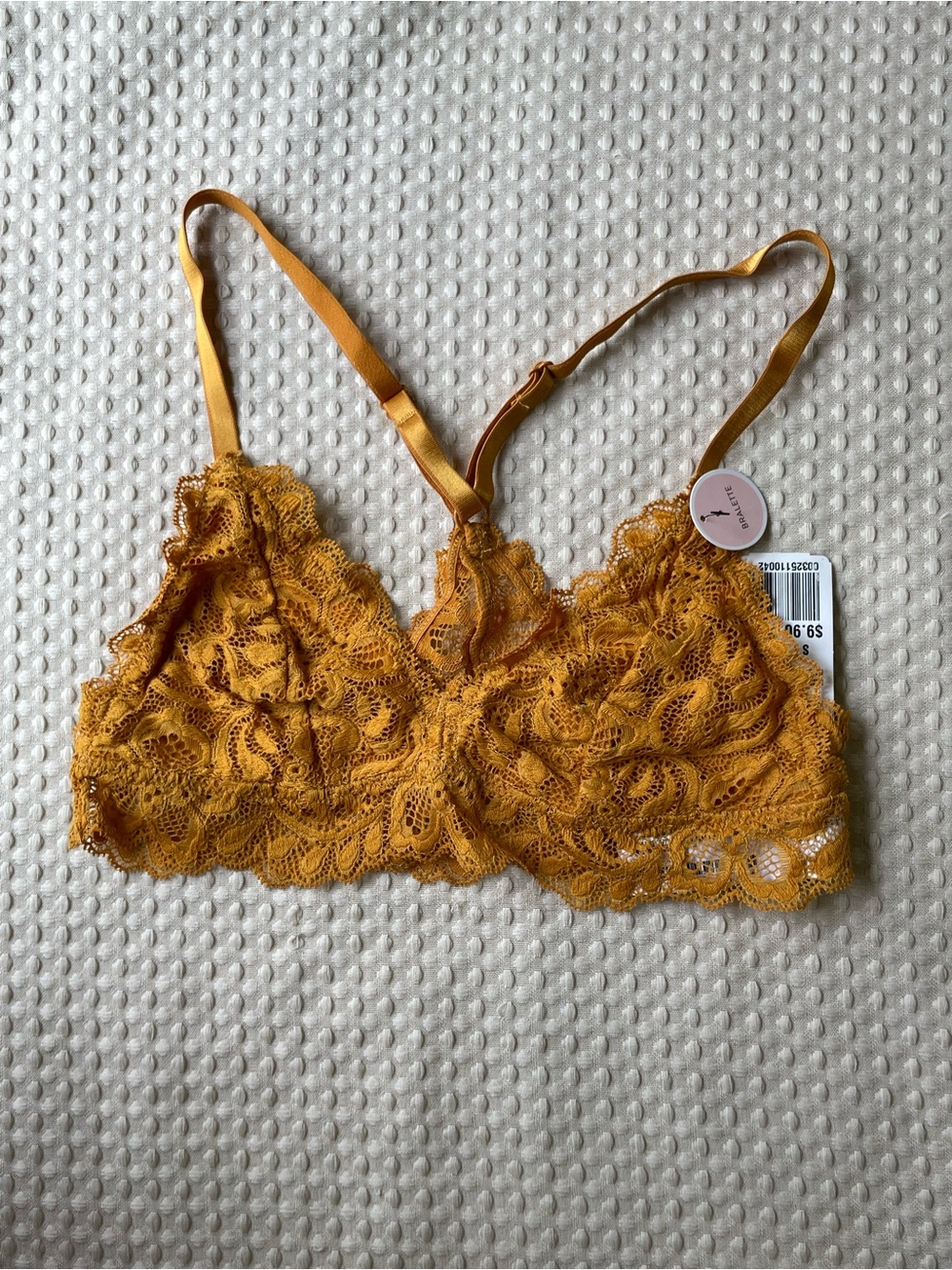 NWT Forever 21 Mustard Lingerie Bralette